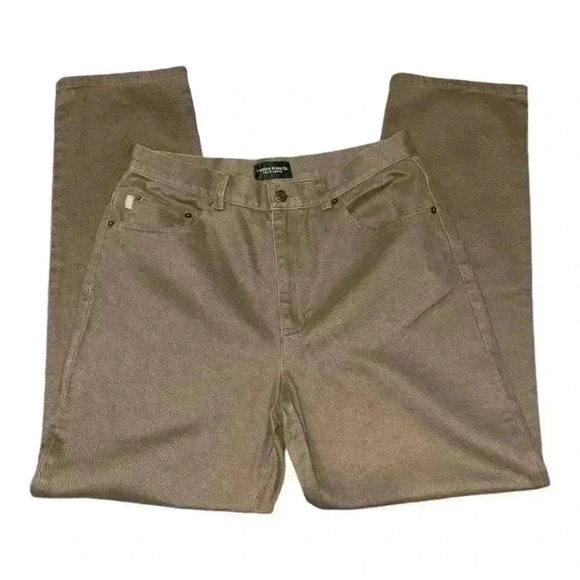 Lauren Ralph Lauren Womens Tan Straight Jeans, Size 12 - Picture 6 of 10